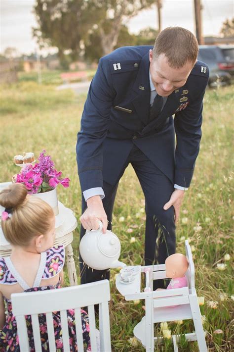 Military Dads Have Tea With Their Daughters In Sweet Photo Series Huffpost Life Military Dad