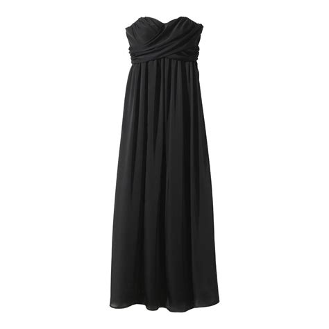 women s satin strapless maxi bridesmaid dress neutral colors tevolio™ maxi bridesmaid