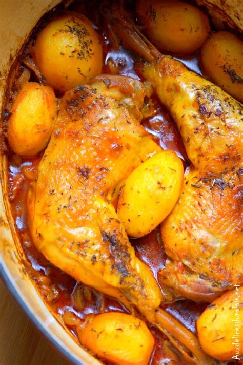 Cuisse De Poulet Pomme De Terre Au Four Marocaine