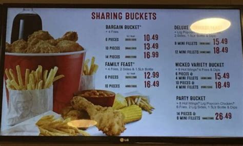 How Much Is A 21 Piece Bucket At Kfc
