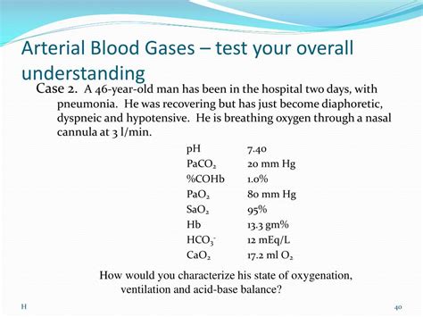 Arterial Blood Gases Test