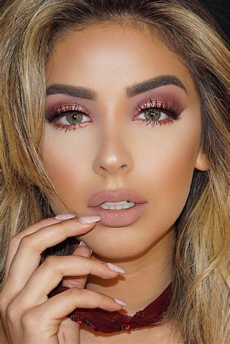 45 Top Rose Gold Makeup Ideas To Look Like A Goddess Gold Makeup