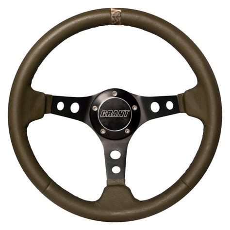 Grant 1205 3 Spoke Military Green Steering Wheel With Camo Center Marker