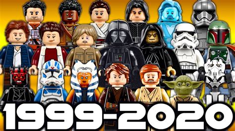 Every Lego Star Wars Minifigure Ever Made 1999 2020 Youtube