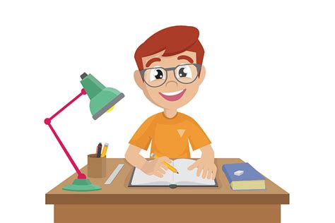 Boy Doing Homework Graphic By Workmejak · Creative Fabrica