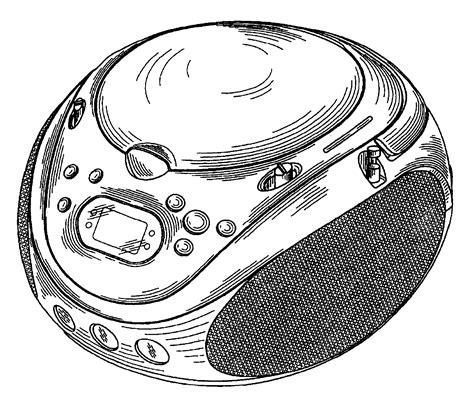 Phonograph Coloring Page