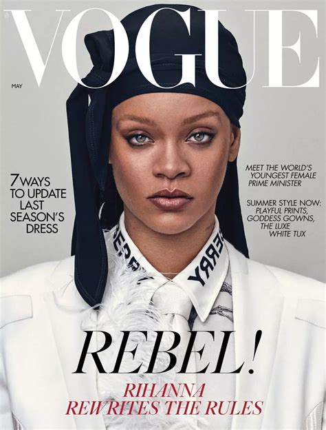 Rihanna Covers Vogue Uk Magazine May 2020