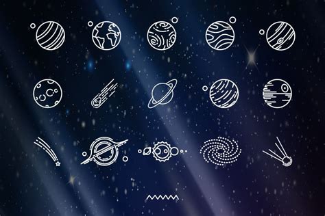 The Free Space Icons Set 50 Icons In SVG PNG Formats