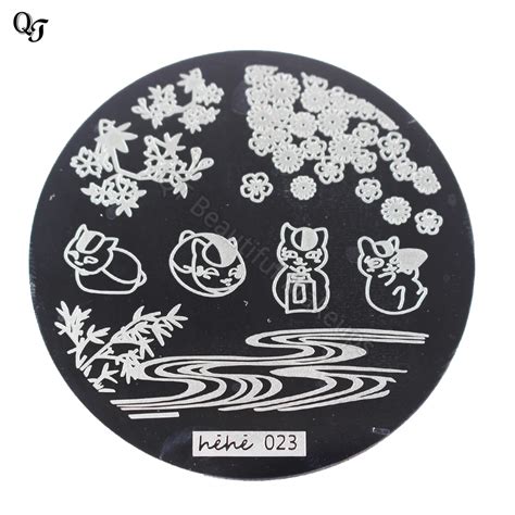 Newest 1pcs Stainless Steel Nail Stamp Stamping Plates Beautiful Nail
