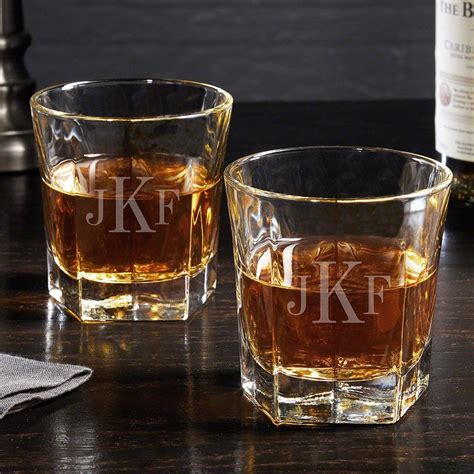 add some class to your favorite guy s whiskey hobby with a set of custom whiskey glasses the