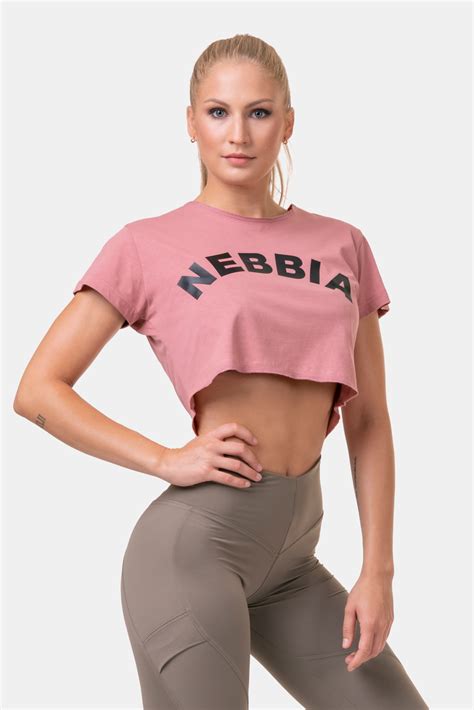 Loose Fit And Sporty Crop Top Nebbia