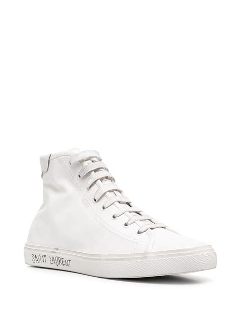 Saint Laurent Malibu High Top Sneakers Farfetch