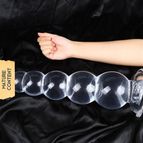 38cm1496clear Huge Long Knotted Dildo Giant Monster Dildos Sex Toy Suction Cup Dildo Stretching
