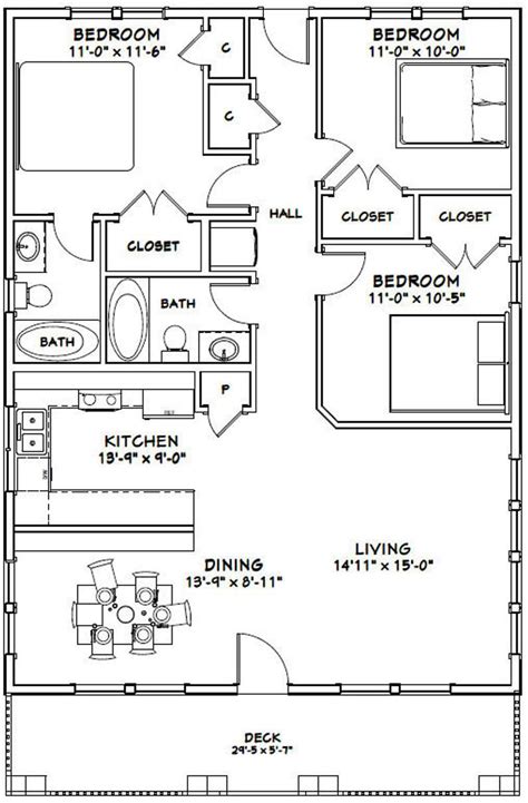 The Floor Plan For A Two Bedroom One Bathroom Apartment With An