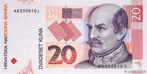 Croatia 20 Kuna Type 2001 Croatia The Banknote Numizon Catalog