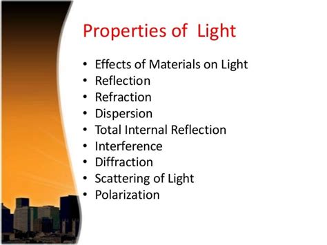 10 Properties Of Light