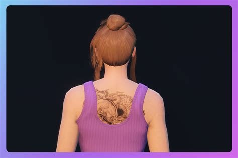 Bun With Two Loose Strands Hairstyle For Mp Female Gta5