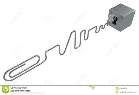 A paperclip is a poor choice of lockpick, no matter what sort of lock you're looking at. Paperclip Pick Lock stock illustration. Illustration of object - 123088808