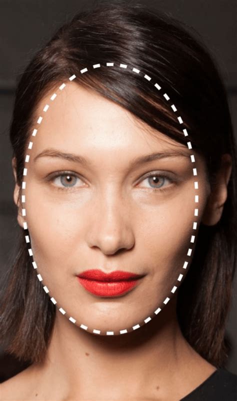 How To Determine Your Face Shape All Things Beauty Oblong Face Shape Square Face Shape Oval