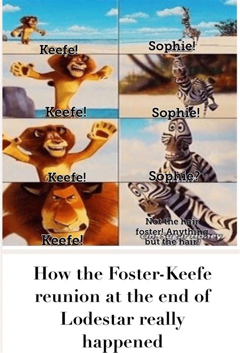 Share with friends to see how you compare! Hahahahaha totally how i picture the Foster-Keefe reunion ...