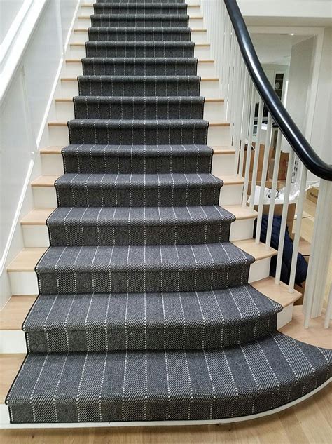 Prestige Ravine Charcoal Stair Runner Stair Runner Carpet Patterned