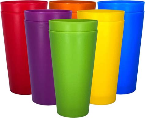 Yalin 32 Ounce Plastic Tumblerslarge Drinking Glassesparty Cupsiced
