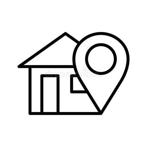Home Location Simple Logo Home And Pin Map Location Symbol Real Estate