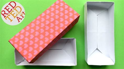 Easy Rectangular Origami Box Paper Crafts Crafts Basics Origami