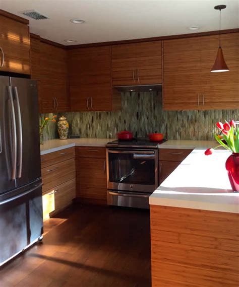 Bamboo Kitchen Cabinet Doors And Drawers Feist Cabinets And Woodworks