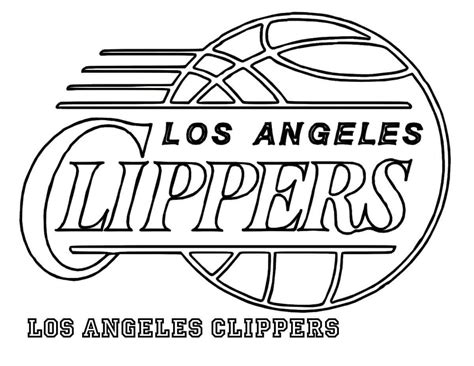 Los Angeles Lakers Coloring Pages Learny Kids