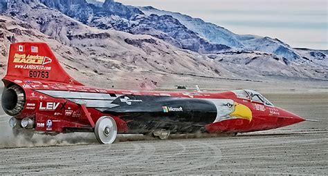Jet Powered Car Streams Data To Microsoft Team In World Speed Record