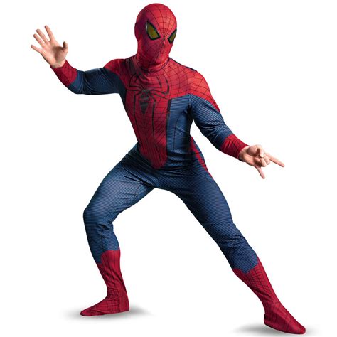 Acomes Spider Man Costume Cosplay Deluxe Adult For Amazing Spider Man