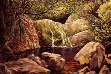 Fountain Of Youth Painting By Hans Neuhart Fine Art America