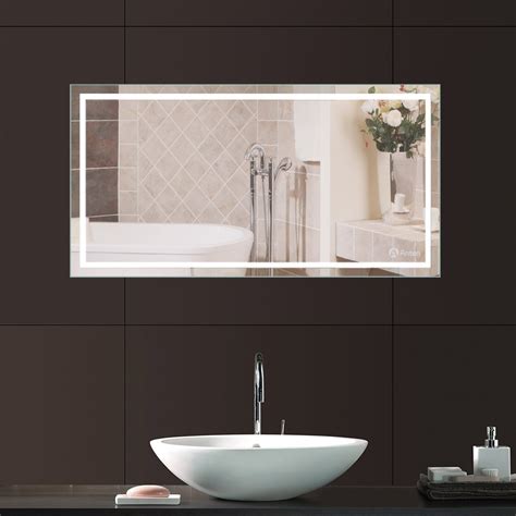 Specchio bagno led reversibile 100x60 cm con lampada led specchio 100x60 cm con lampada led 80 cm con luce naturale 4000k specchio led ideale per arredare il bagno. Specchio luce bagno: modelli e prezzi online con foto ...