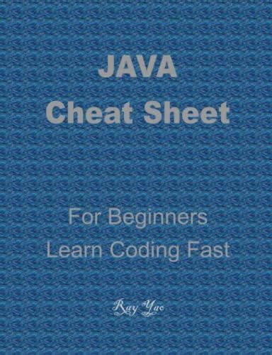 Java Cheat Sheet Cover The Basic Java Syntaxes A Reference Guide