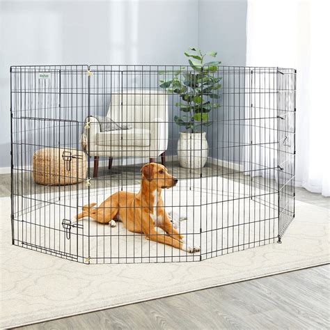 Elitefield Wire Dog Exercise Pen Black 42 In