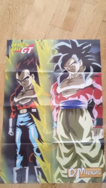 Grand Poster Geant Dragon Ball Gt Goku Vegeta Ss4 Ssj4 Affiche Dbz D