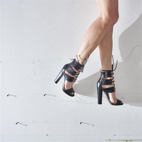 Walking On Pins Needles In The French Lace Up Peep Toe Heel In Jet