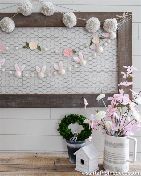 Diy Felt Garlands For Spring On A Budget Diy Felt Garland Easter