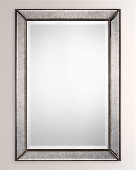 Textured Surface Mirror With Metallic Silver Finish In 2021 Silver