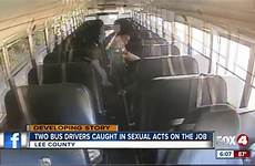 bus school caught two sexual acts drivers job florida lee county engaging while
