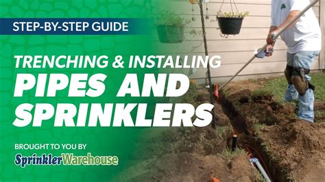 Trenching Pipes And Sprinklers Youtube