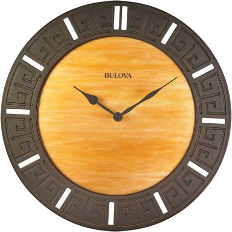 Bulova 18 In H X 18 In W Round Wall Clock C4372 The Home Depot