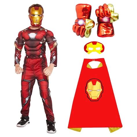 Children Iron Man Muscle Costume Marvel Superhero The Avengers Iron Man