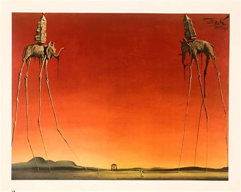 Buy Salvador Dali The Elephants 1948 16 X 20 Inch Art Print Online At