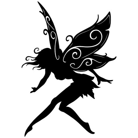 Pretty Fairy With Lovely Swirly Wings Sticker