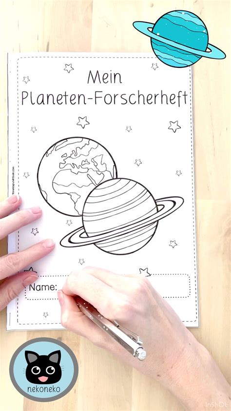 Mein Planeten Forscherheft Kinder Schule Unterrichtsmaterial