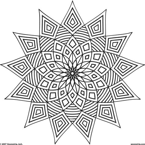 Sacred geometry mandala coloring page #408. Coloring Pages: Design Coloring Pages To Print: Geometric ...