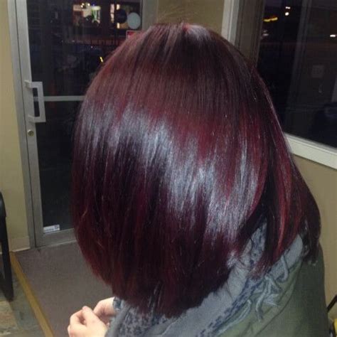 I ended up using 2 boxes of l'oreal cherr. Image result for dark plum brown hair color | Hair color ...