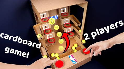 How To Make Basketball Board Game From Cardboard Youtube